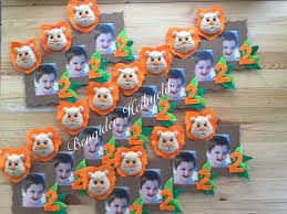 safari hayvanlari aslan kece cerceve magnet sugar cookie desserts food