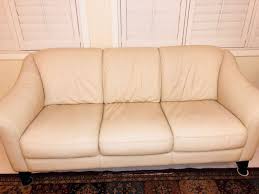 Create a custom set with a matching loveseat and chair. Havertys Genuine Leather Sofa Furniture Sofas On Carousell