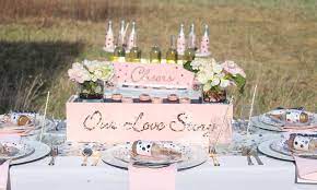 Confetti Themed Engagement Dinner Party Wedding Decorations On A Budget Diy Wedding Projects Budget Friendly Wedding