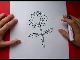Como Dibujar Una Rosa Paso A Paso 3 How To Draw A Rose 3 Youtube