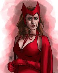 When we first met elizabeth olsen's wanda maximoff in avengers: Wanda Maximoff Scarlet Witch Elizabeth Olsen By Marioandresart On Deviantart