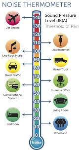 Decibel Levels Infographic Noise Pollution Life Hacks