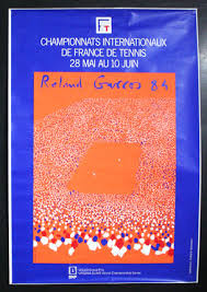 Poster series for roland garros 2014. Roland Garros 84 Championnats Internationaux De France De Tennis Original Vintage Poster Chisholm Larsson Gallery