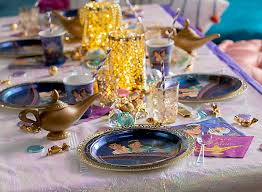 My first thought was this would be a perfect palette for a baby shower. Disney Aladdin Party Ideas Party City