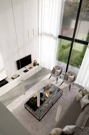 hedendaagse villa leers partners interieur woonkamer hoge plafond woonkamer thuis