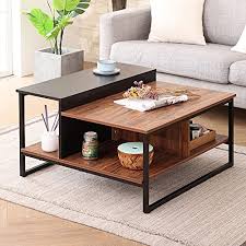 Euro style teresa square coffee table. Wood Coffee Tables With Storage For Living Room Homooi Square Large Storage Living Room Table 31 5 Walnut Pricepulse