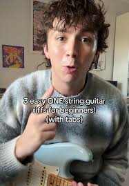 3 Easy One String Guitar Riffs for Beginners