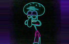 Squidward Taesthetics On Instagram Disappointment Vaporart Vaporwave Glitchart Glitchr Glitch Neonwave Neon Synthwave Squidward Vapor Art Glitch Art