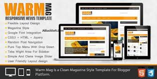 Warmmag Premium Responsive Blogger Template Free Download Latest Software Free Downlo Blogger Templates Magazine Blogger Template Responsive Blogger Template