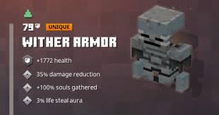 How to get netherite armor in minecraft. Wither Armor Minecraft Dungeons Gamewith
