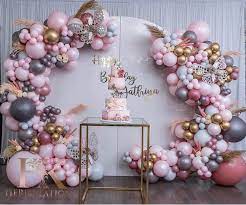 Pink Butterfly Baby Shower Balloon Garland Baby Girl Shower Themes Girl Shower Themes Butterfly Balloons