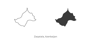 Azerbaijão é um país da região do cáucaso e, de várias formas, considerada parte da europa ou ásia. Ilustracao Em Vetor Simples Do Mapa De Zaqatala Azerbaijao 1948274 Vetor No Vecteezy
