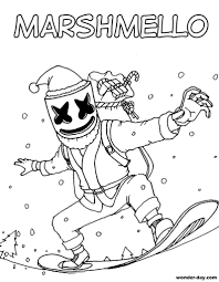 Fortnite cosmetic leaks can come out in multiple different ways. Marshmello Fortnite Coloring Pages Print For Free Wonder Day Coloring Pages For Children And Adults