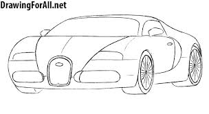 How To Draw A Bugatti Veyron Bugatti Motorcycle Drawing Drawings