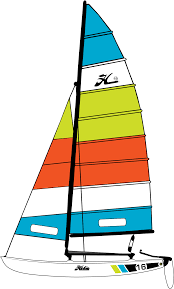 The hobie cat is a small sailing catamaran manufactured by the hobie cat company. Hobie 16 East Coast Sailboats Inc