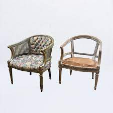 Cane classic barrel chair (finishes). Other Other Pair Of Cane Barrel Chairs 1 Chair Is Stripped Vntghome Com