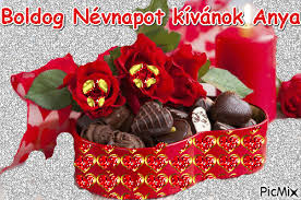 A bal oldalon a gyakoribb nevek fő névnapjai, a jobb oszlopban a ritkább nevek illetve a gyakoribb nevek ritkább névnapjai (melléknévnapok) dátum Nevnap Picmix