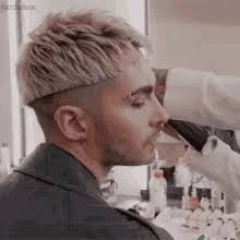 Tokio hotel's bill kaulitz steps out with freshly bleached hair bill kaulitz is all smiles while stepping out in his all black outfit for a night out at the nice guy on wednesday evening (march. Bill Kaulitz Haircut Gif Billkaulitz Haircut Move Discover Share Gifs