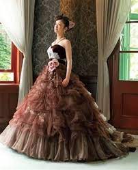 Chocolate Brown Wedding Dress Available In Every Color Brown Wedding Dress Stylish Wedding Dresses Unusual Wedding Dresses