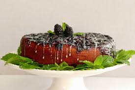 Gateau Citronne Renverse Aux Bleuets Et Au Chocolat Blanc Desserts Food Fruit