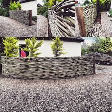 Continuously Woven Willow Fences Wonderwood In 2020 Garden Design Garden Gates And Fencing Garden Nook