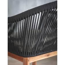 Vidaxl garden rocking chairs, set of 2, black by vidaxl. Garden Trading Pair Luccombe Dining Chairs Black Polyrope Black By Design