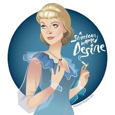 Vivien Leigh As Blanche Dubois In A Streetcar Named Desire Cartoon Drawings Drawings Cartoon Illustration