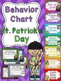 St Patrick S Day Behavior Chart St Patrick S Day Behavior Chart In A Fun C Classroom Management Strategies Behaviour Chart Kindergarten Classroom Management
