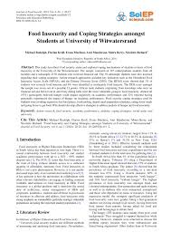 We did not find results for: Pdf Food Insecurity And Coping Strategies Amongst Students At University Of Witwatersrand