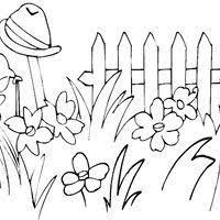 Desenhos para colorir dia das crianças desenhar e colorir. Desenho De Jardim De Flores Para Colorir Garden Coloring Pages Coloring Pages Colorful Garden