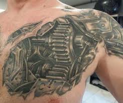 Krzysztof nienartowicz owner and tattoo artist since 2000 studio mechanical tattoos legnica al. 51 Best Biomechanical Tattoos For Men Cool Design Ideas 2021 Guide