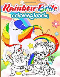Rainbow ice cream cone coloring page with real sprinkles. Rainbow Brite Coloring Book Rainbow Brite Fantastic Coloring Books For Kids And Adults Parker Elias 9798637395200 Amazon Com Books