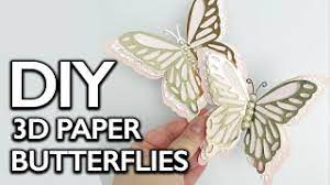 Download How To Make Paper Butterfly Wall Art Diy Papercraft Tutorial Paper Butterfly Using Paper Youtube
