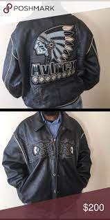 Charcoal Gray Men S Leather Avirex Jacket Jackets Leather Men Men S Leather Jacket