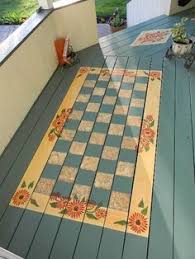 Home Porch Ideas On Pinterest Painted Floors Decks And Front Painted Porch Floors Painted Wood Floors Painted Patio