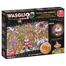 With jigsaws starting from 250 pieces through to 6000 pieces there is a size for everyone! Jumbo 19162 Wasgij Christmas 14 Santa S Little Helper S Jigsaw Includes Free 1000 Piece Puzzle Buy Online In Guatemala At Desertcart 66497437