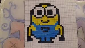 Minion Coloriage Pixel Art Dessin Pixel Coloriage Pixel