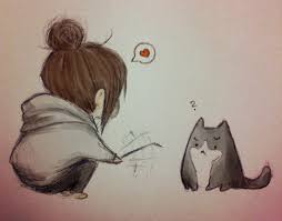 This is just a quick sketch that i conjured up showing you at least three different anime cat versions that you can choose from as far as style goes when creating the feline of your chose. Pin By Sara Kieffer On Things I Love Cute Drawings Cat Drawing Cat Girl