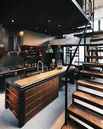 See more ideas about industrial style kitchen, kitchen design, kitchen styling. Pin By Allexis Bennett On Gym Industrial Kitchen Design Loft Design Loft Interiors
