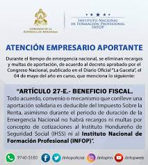 41, inciso vii, da lei orgânica municipal. Honduras Covid 19 Information Hub Ll Latin Lawyer