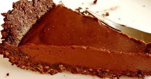 Tarte Chocolat Noir Tofu Sur Croute D Amandes Vegan Tarte Au Chocolat Recette Dessert Leger Recette Chocolat