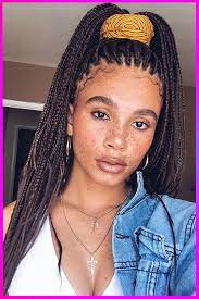 Beautifull Stylish Long Length High Bun Braided Hairstyles For African American Womens American Hairstyles Hair Styles Braided Hairstyles