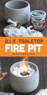 Ehow may earn compensation through affiliate links in this story. Diy Tabletop Fire Pit Mighty Mrs Super Easy Recipes