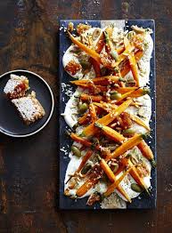 The Sweet Tart Creamy And Crunchy Flavours And Textures In This Recipe All Work Together For A Really Ta Vegetarian Recipes Vegetable Recipes Roasted Carrots