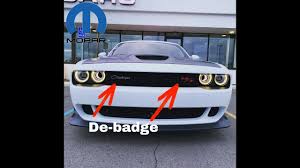 I had to remove the front bumper. Dodge Challenger How Too Remove The Front Emblems Easy Youtube