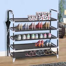 This is a great option if you want to reduce the mess from your house at a low price. 5 Tier Metal Shoe Rack Tower Shelf 25 Pairs Storage Cabinet Organizer Stand 657258012110 Ebay