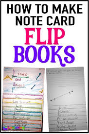 Gear the card toward the person's personality and cut out images that remind you of them, or make the card thank you centric by cutting out words and images that remind you of gratitude. Note Card Flip Books Flip Book Vocabulary Activities 3rd Grade Classroom