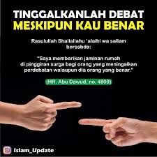 Media Dakwah Di Instagram Mendebat Dalam Hadits Diatas Maksudnya Adalah Mendebat Dengan Cara Batil Atau Tanpa Kutipan Muslim Islamic Quotes Kata Kata Indah