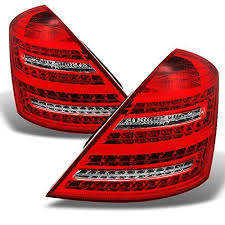 Mercedes Benz W221 S Class Red Clear Full Led W Amber Led Signal Tail Lights Brake Lamp Replacement Read More Revie Led Tail Lights Tail Light Mercedes S550