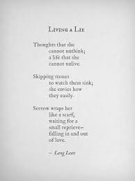 Living A Lie Lang Leav Quotes Lang Leav Poems Lang Leav